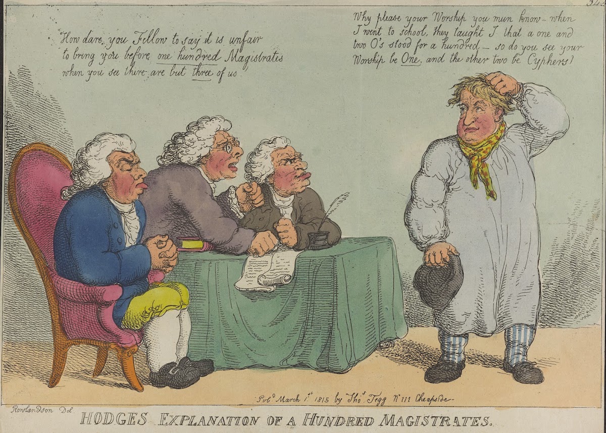 Hodges explanation of a hundred magistrates 1815