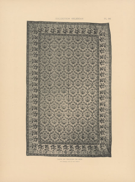 La collection Kelekian Etoffes  tapis dOrient  de Venise Pl098 1900