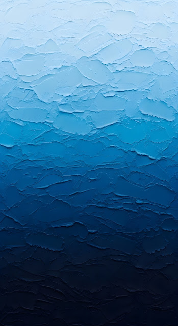Deep Blue Ombre Impasto Paint Texture Abstract - Free mobile Wallpaper