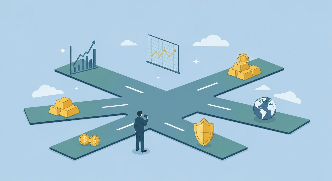 관세 시대 투자 전략 일러스트