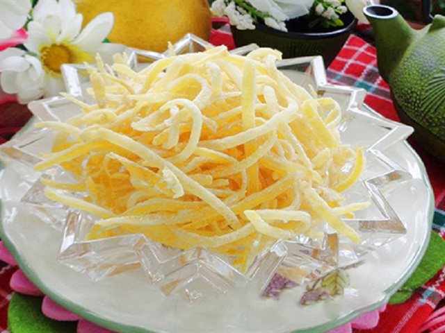Mứt Vỏ Bưởi Sợi