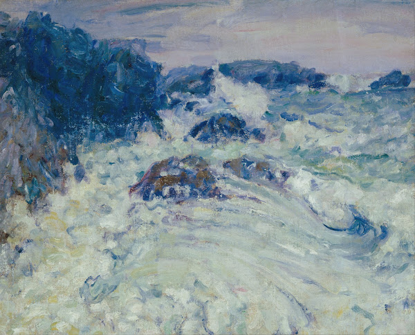 Rough sea Morestil circa 1900