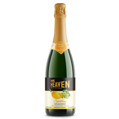 PURE HEAVEN - SPARKLING NON-ALCHOHOLIC WINE DRINK (WHITE GRAPE AND MANGO)