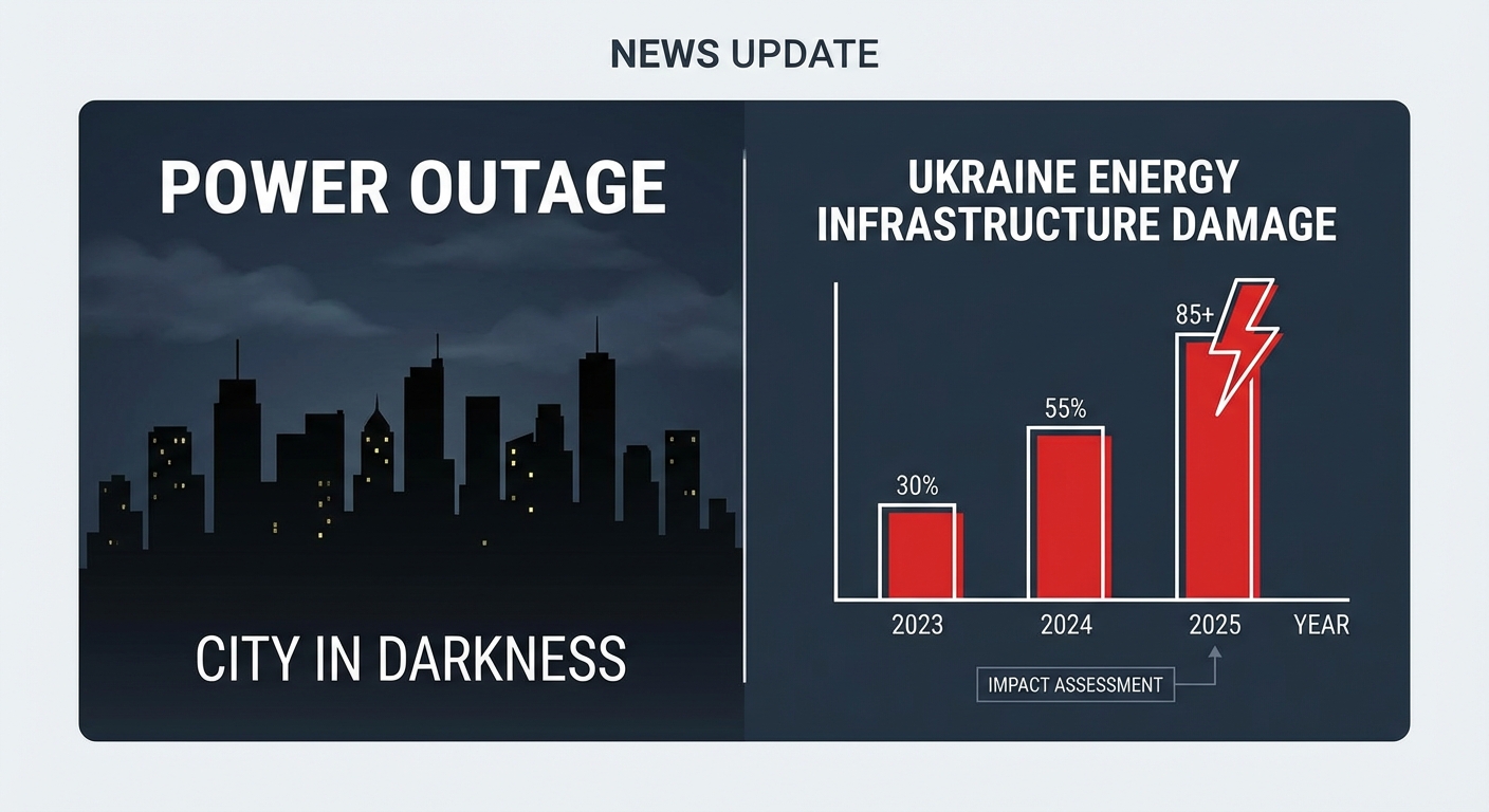 우크라이나 에너지 시설 피해 현황 차트