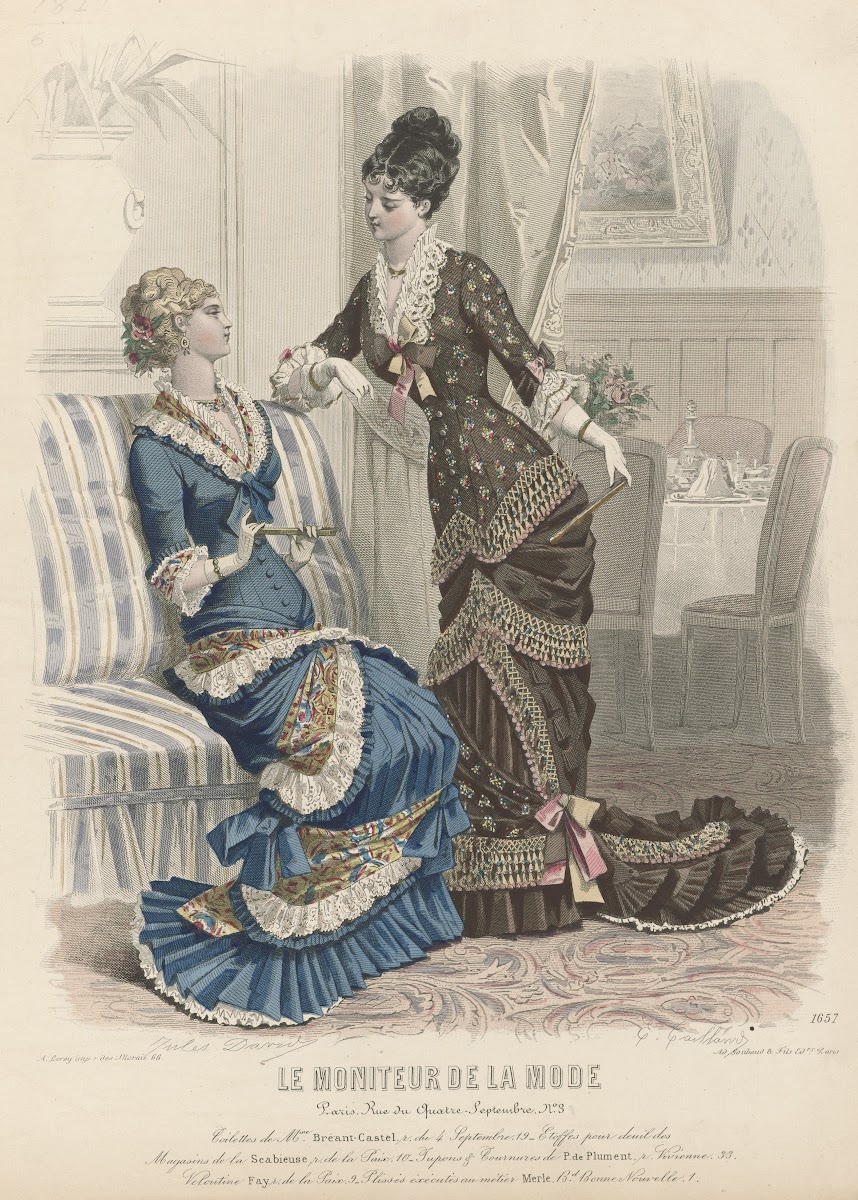 Le Moniteur de la Mode  Toilettes de Mme Bréant Castel 1879
