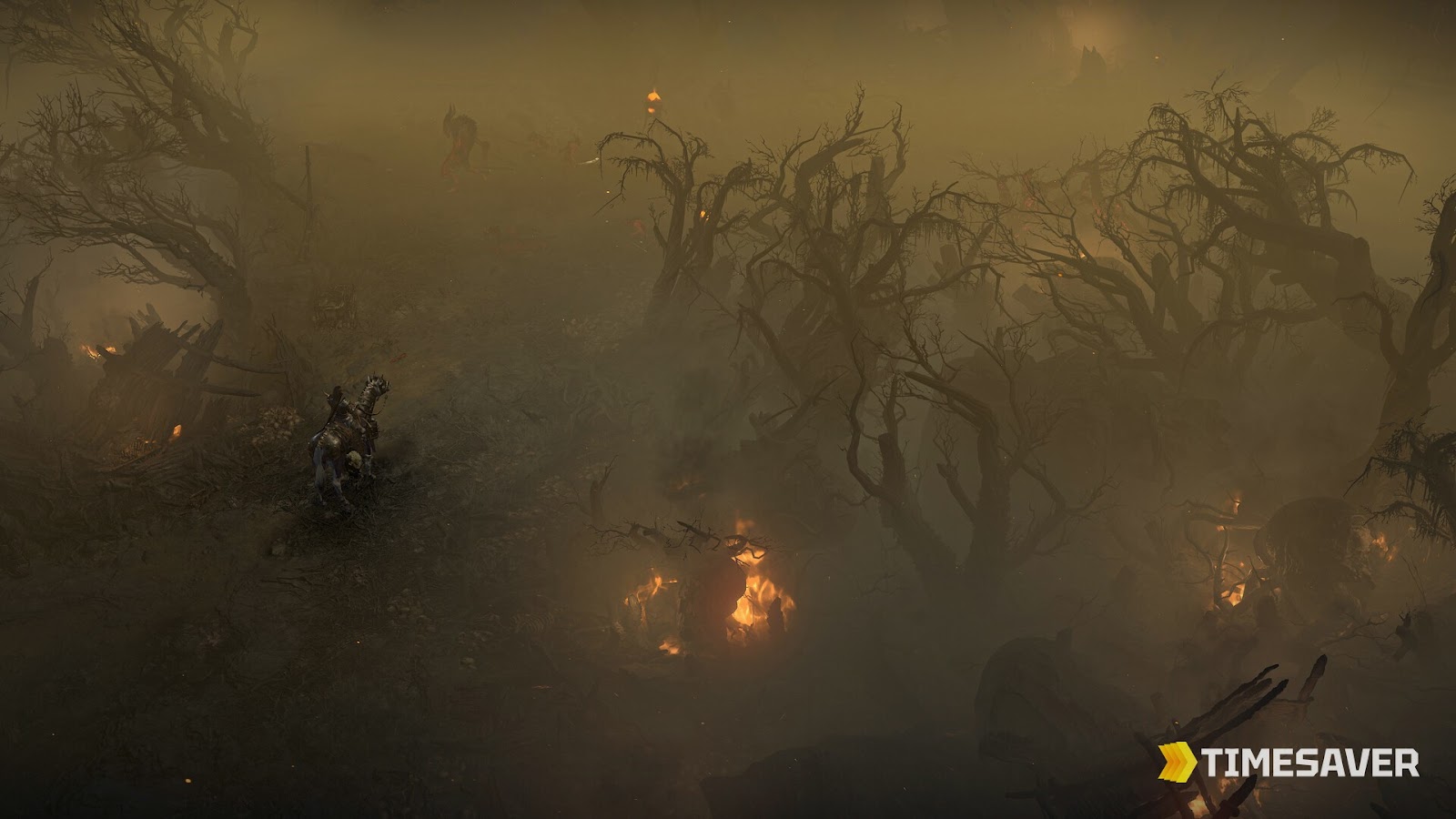 A Diablo IV combat scene representing the seasonal loot-grind that resets roughly every three months