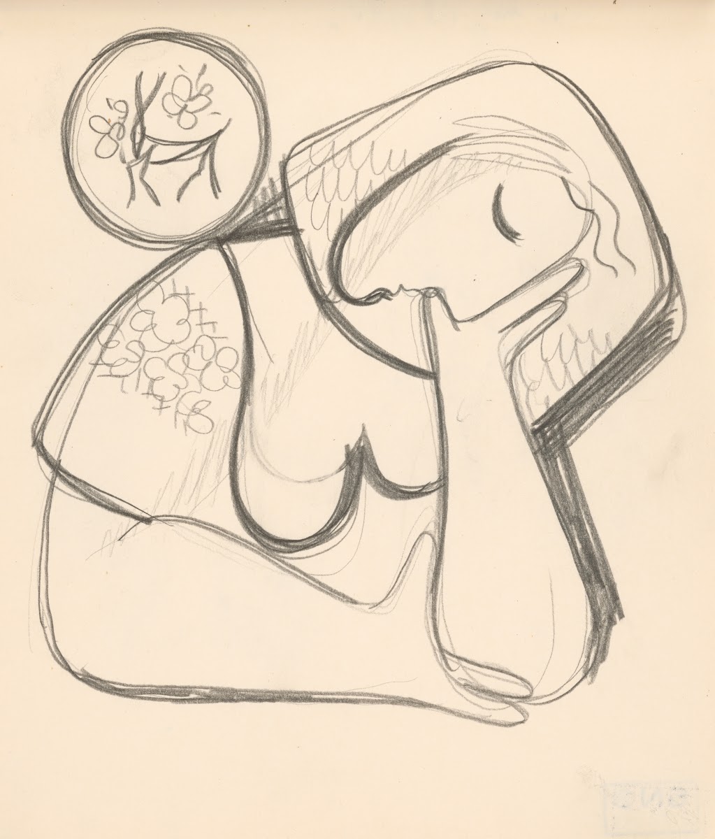 Žena s ľudovým tanierom 1938