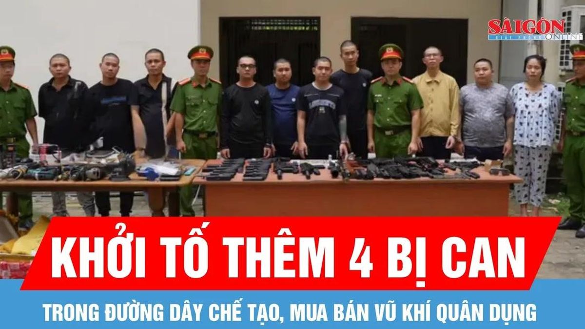 Khởi tố thêm 4 bị can trong đường dây chế tạo, mua bán vũ khí quân dụng - Báo Sài Gòn Giải Phóng