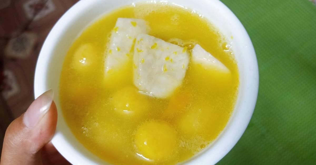 Chè khoai sọ bí đỏ viên
