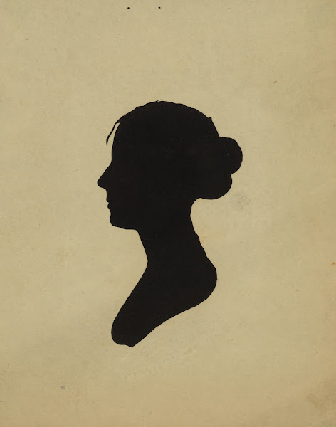 Silhouette of woman facing left no 5 1761 1827