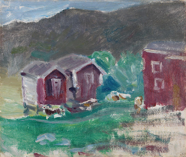 Sketch of the Farm Äse in Telemark 1893