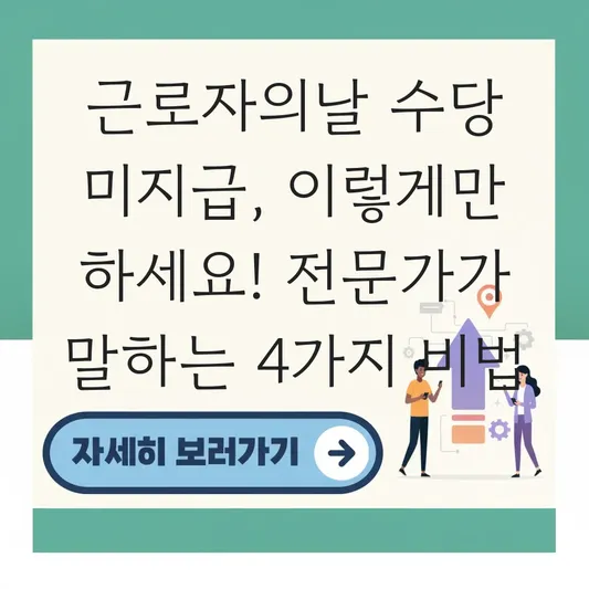 근로자의날 수당 미지급 시 대처 요령