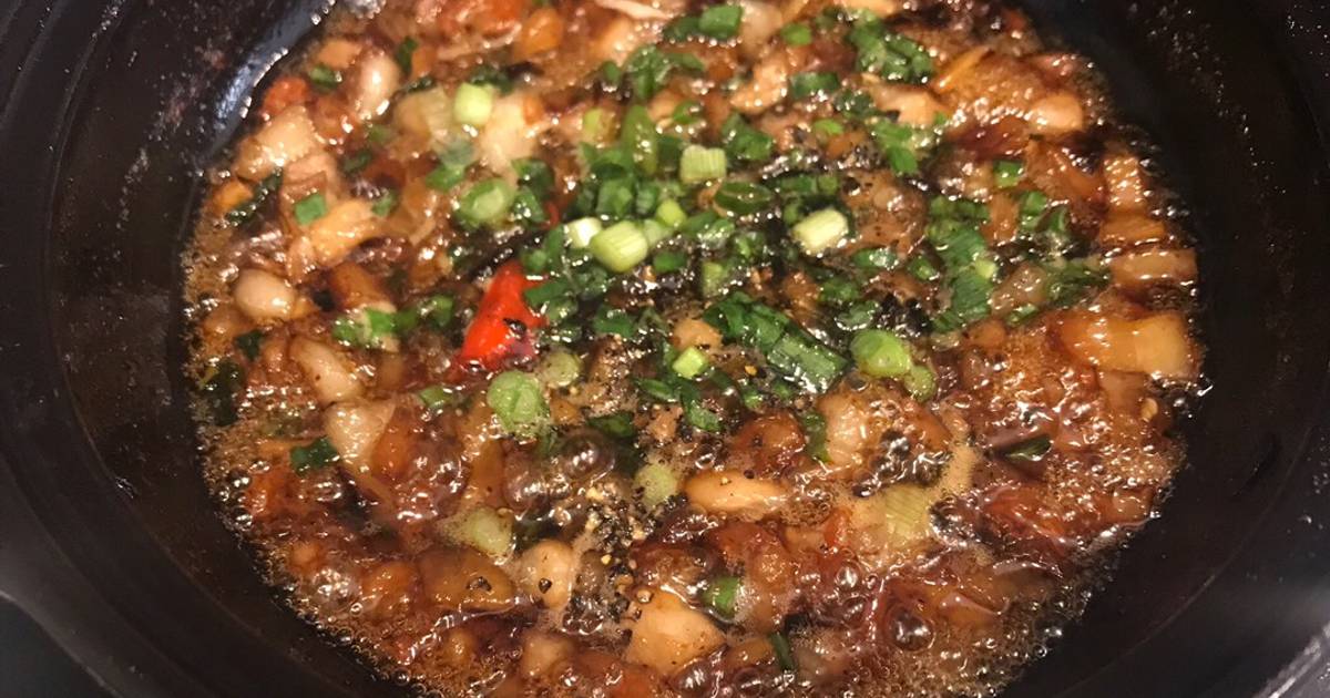 Kho quẹt chấm rau luộc