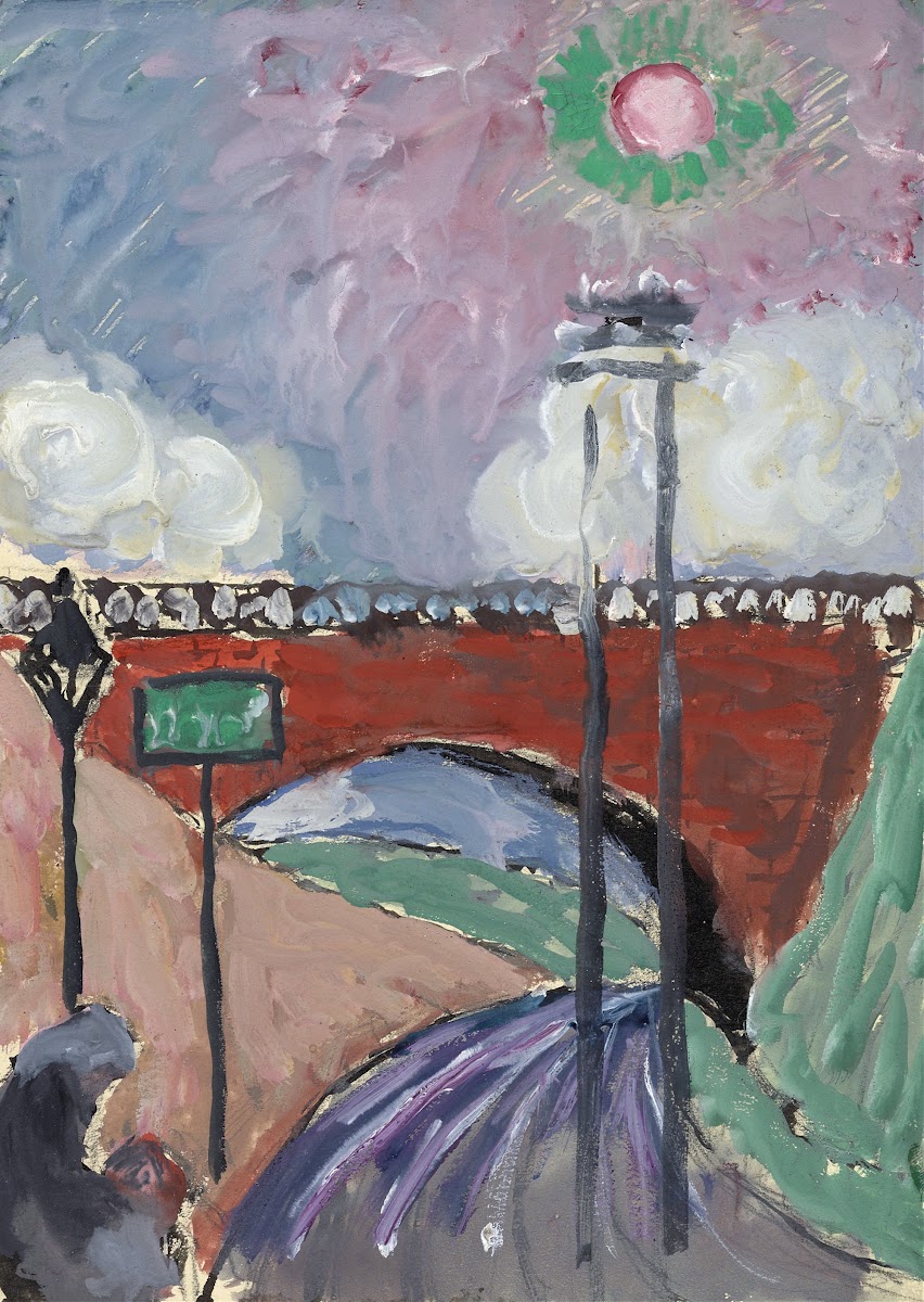 bridge near Lausanne Pont de Gergovie 1917 18