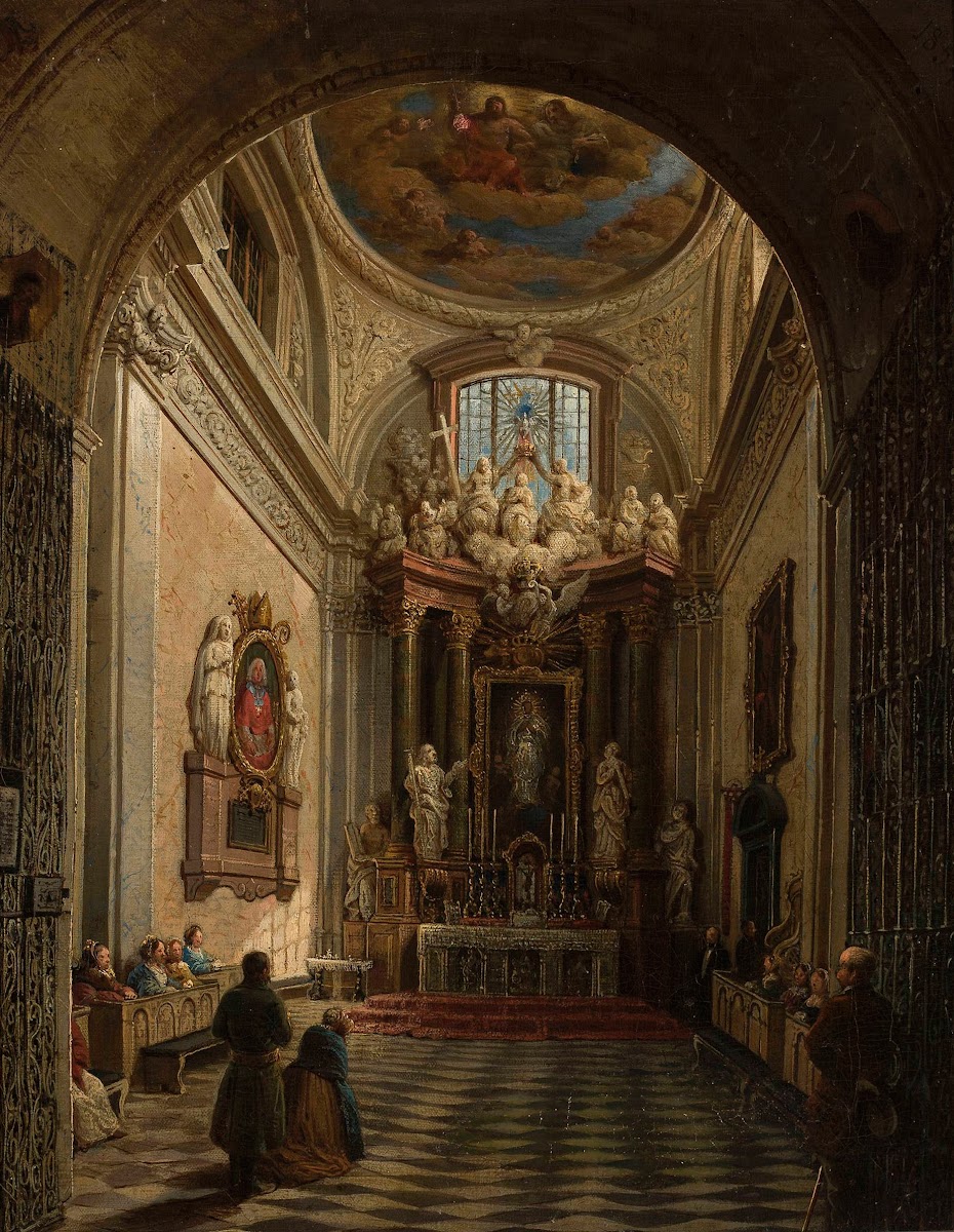 Literary Chapel in St Johns Cathedral in Warsaw 1854