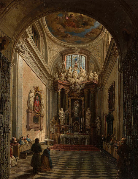 Literary Chapel in St Johns Cathedral in Warsaw 1854