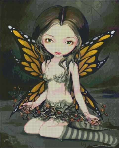 CMP 220359 Fairy With Dried Flowers