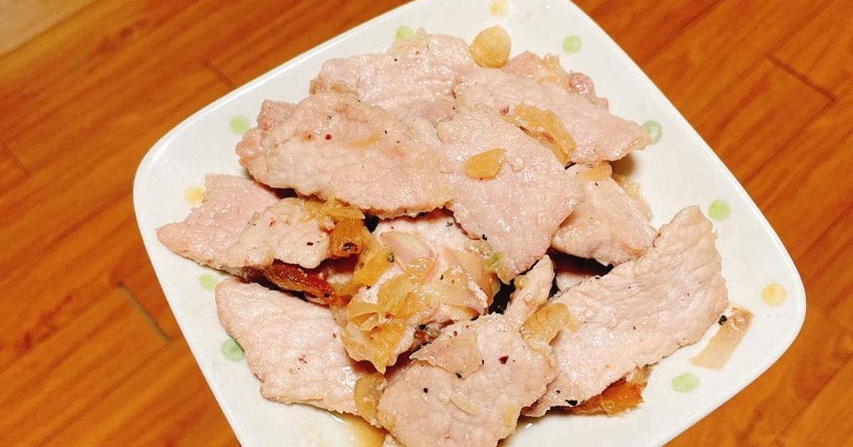 Thăn lợn rim tiêu