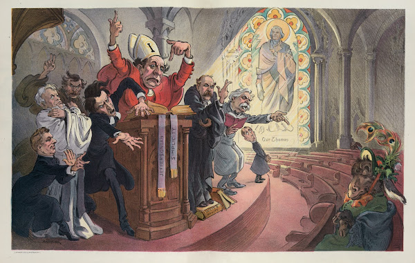 The rival pulpiteers 1905