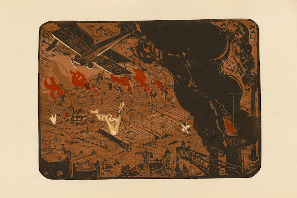 Bombardement nocturne dune usine Night Bombardment of a Factory 1920