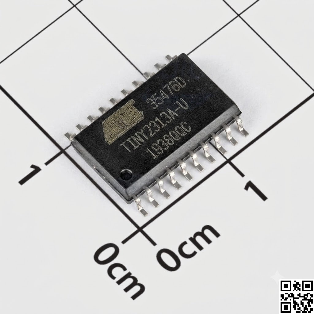 ATTINY2313A-SU, 8-Bit AVR Microcontroller, 20MHz, 2KB FLASH, 20-SOIC