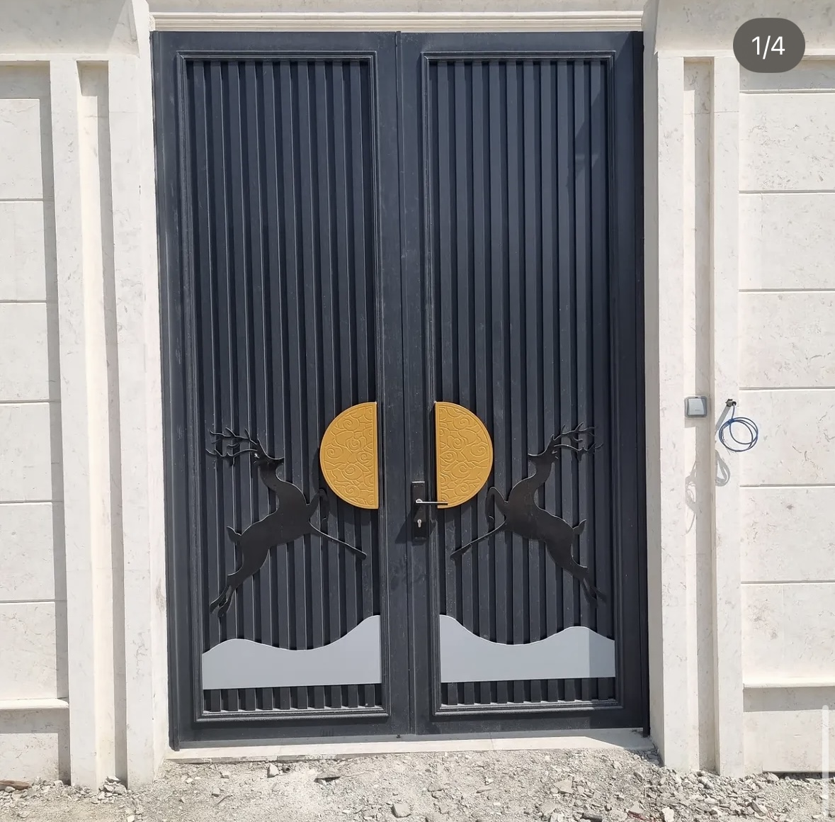 Sliding metal gate fabrication Fujairah UAE — Al Taher