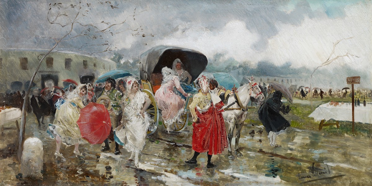 Leaving the Bullring Rain c 1885