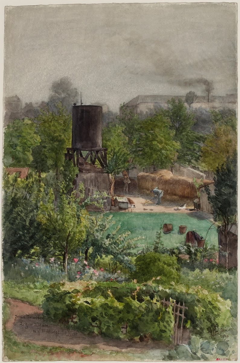 Jardins maraîchers au Grand Montrouge 1890