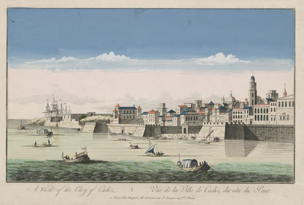 A View of the City of Cadiz from the side of the Bridge 1750