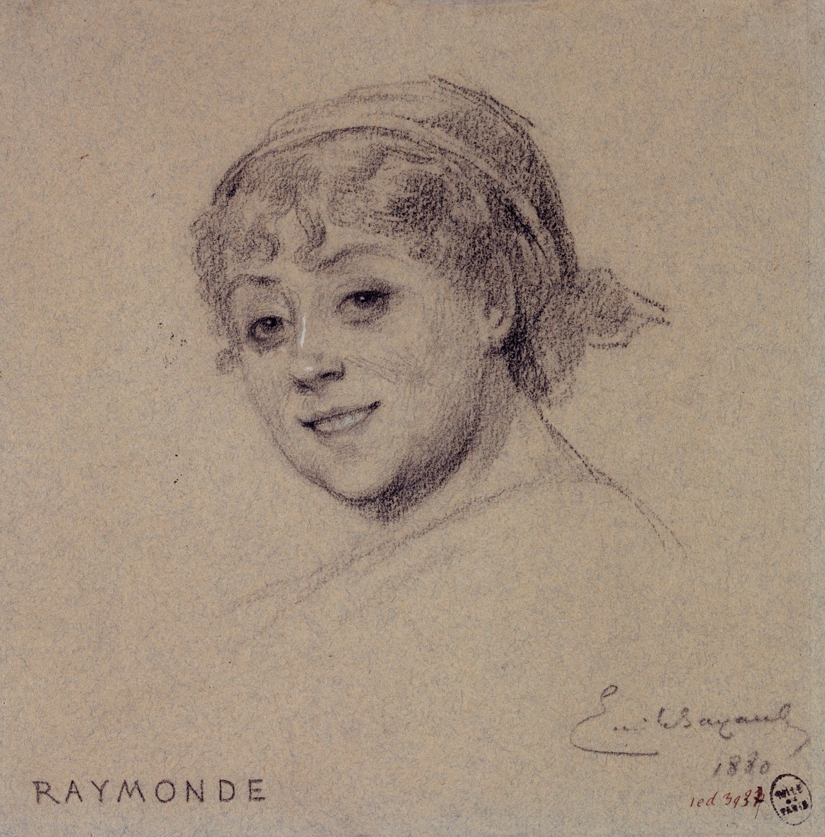 Portrait de Raymonde actrice du Palais Royal 1880