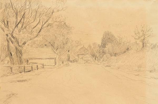 Sketch of a village street
