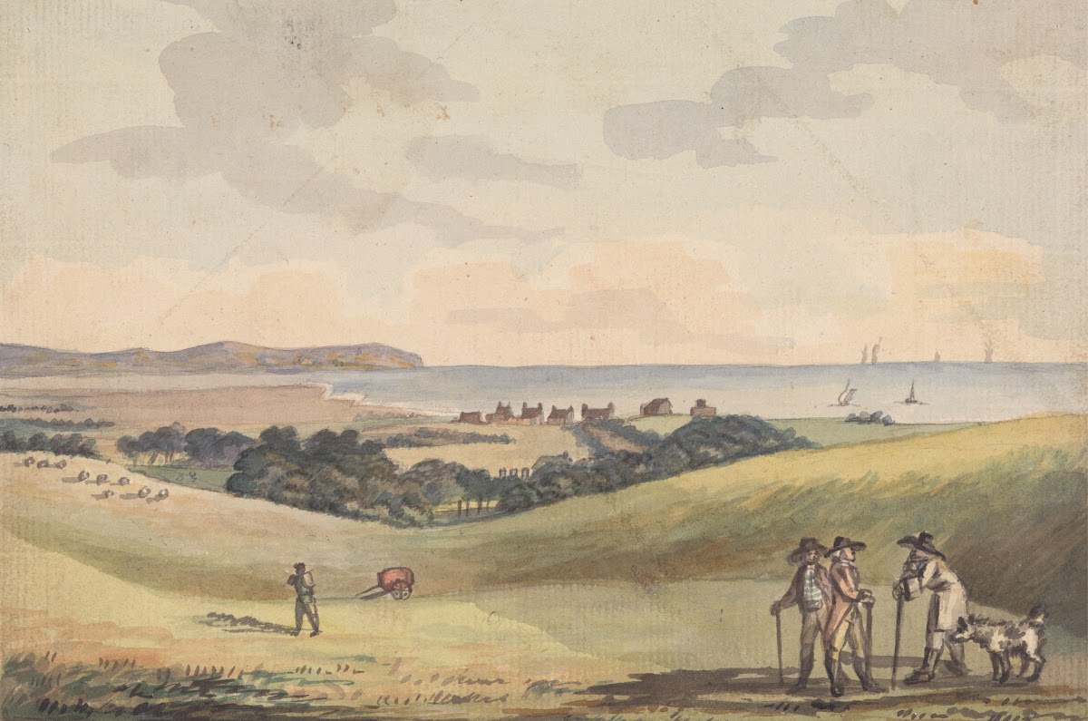Eastbourne from Lord G Cavendishs Seat in the Park 1787