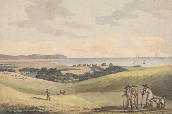 Eastbourne from Lord G Cavendishs Seat in the Park 1787