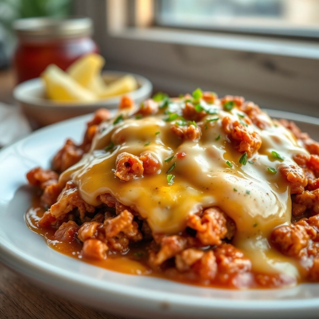 Easy Cajun Chicken Sloppy Joes with Creamy Cheese Sauce (30-Minute Family Dinner)
