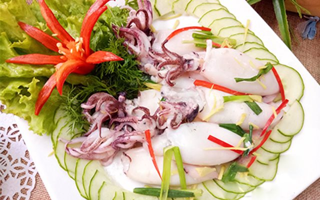 Mực Hấp Gừng Hành