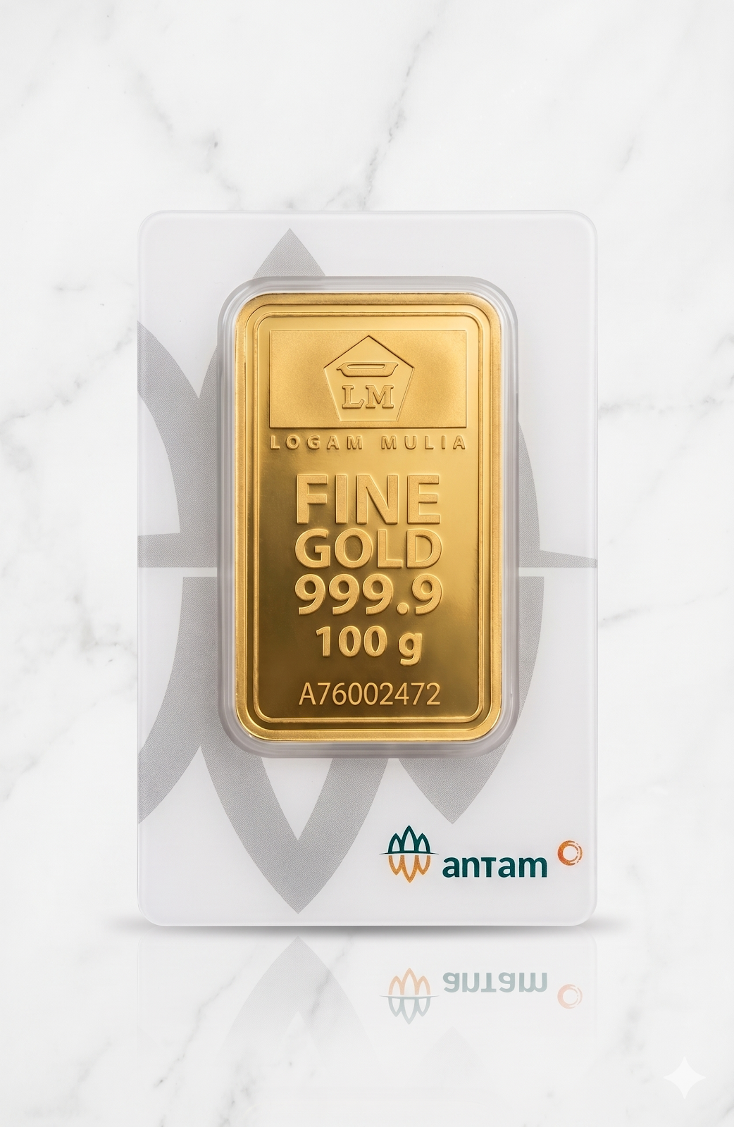Emas Antam Logam Mulia 100g Fine Gold 999.9