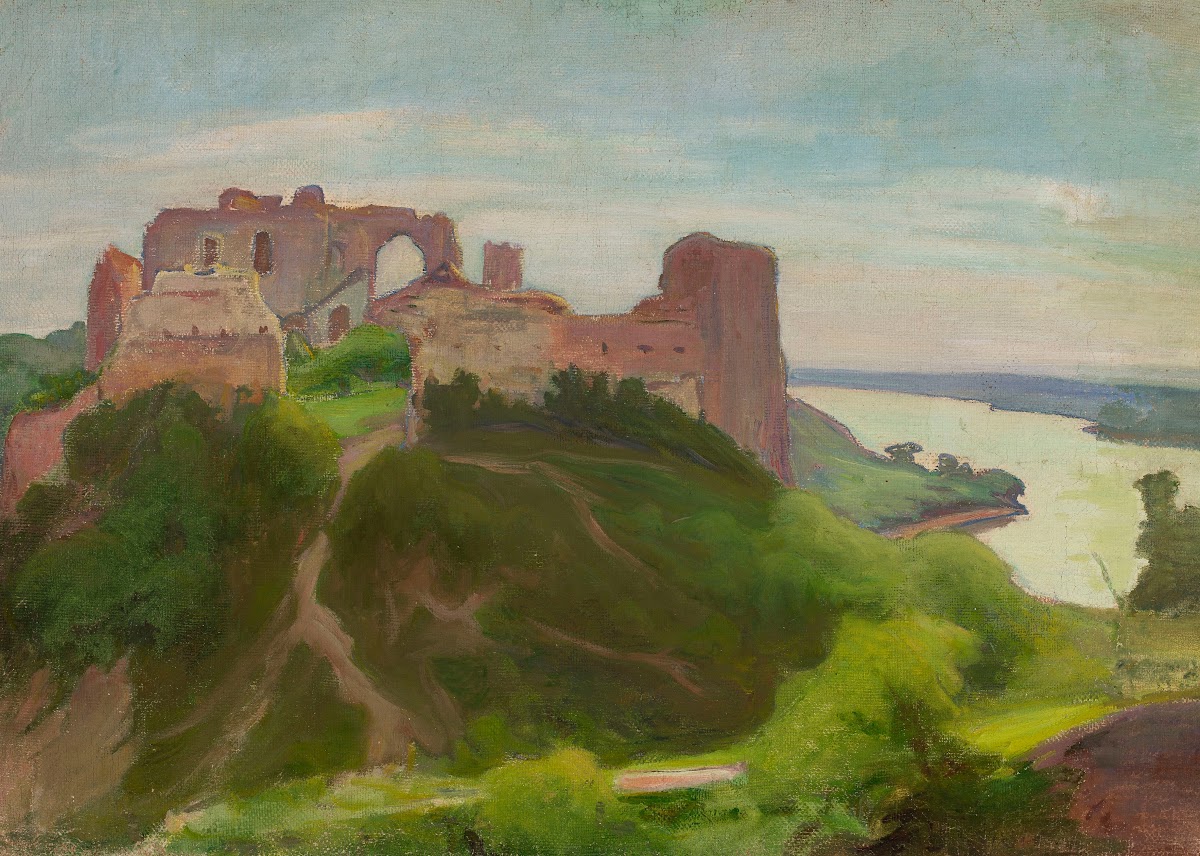 Ruins at the Vistula River bank  Janowiec circa 1906