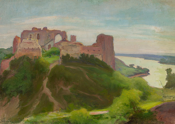 Ruins at the Vistula River bank  Janowiec circa 1906