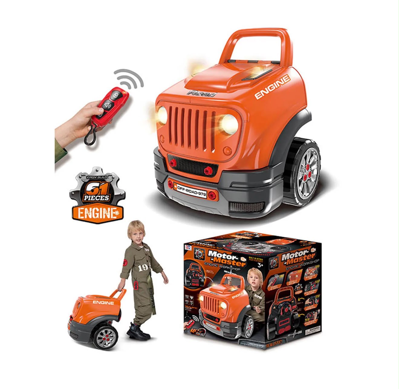 Taller mecánico infantil Motor Master 51 piezas