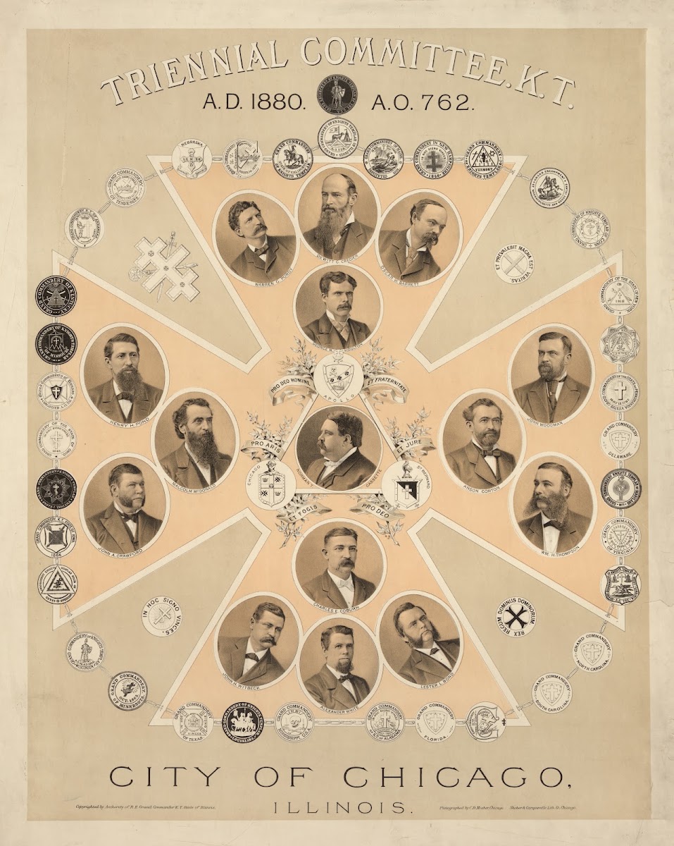 Triennial committee KT City of Chicago Illinois 1880