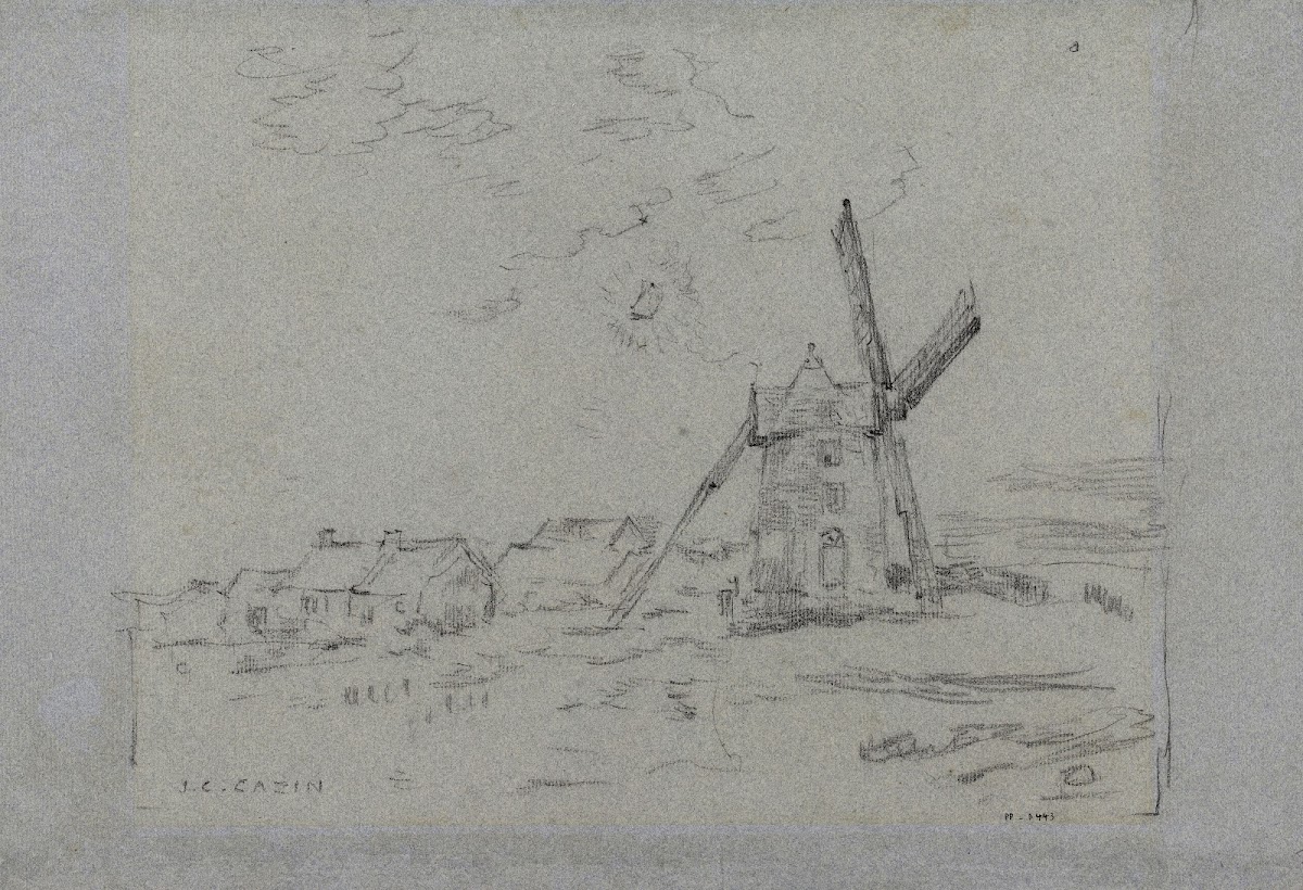 Moulin et maisons