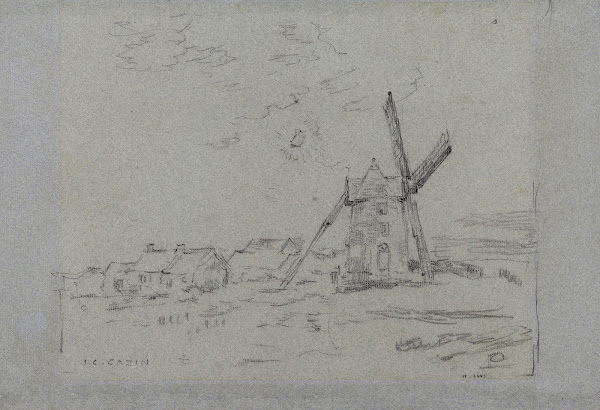 Moulin et maisons