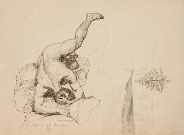 Meesakt ja maastiku visand 1820