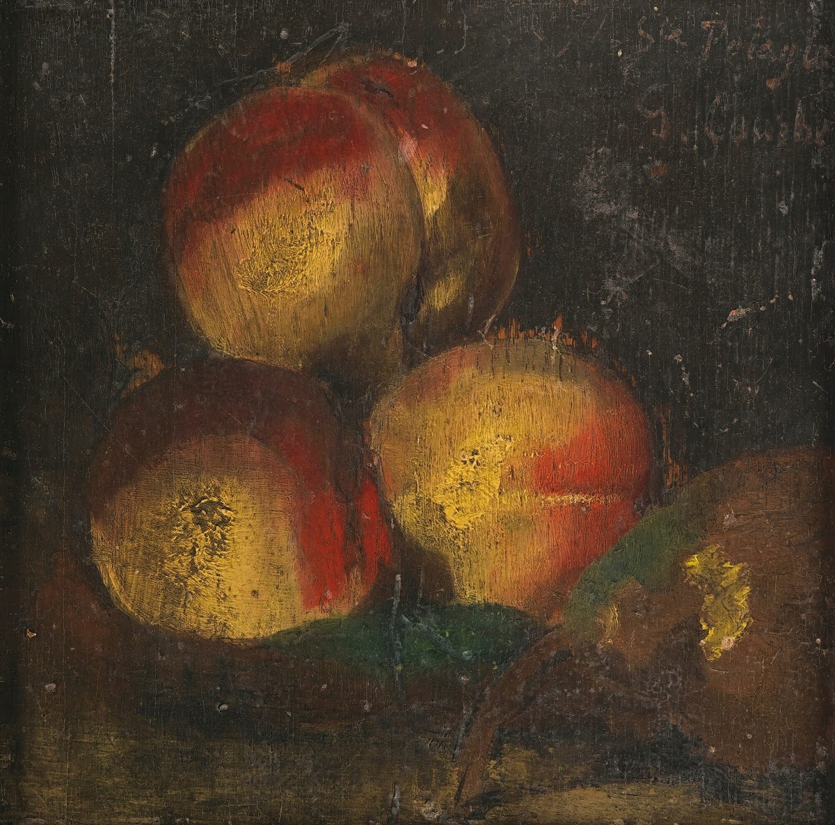 Nature Morte Aux Trois Peches Et A La Poire 1871