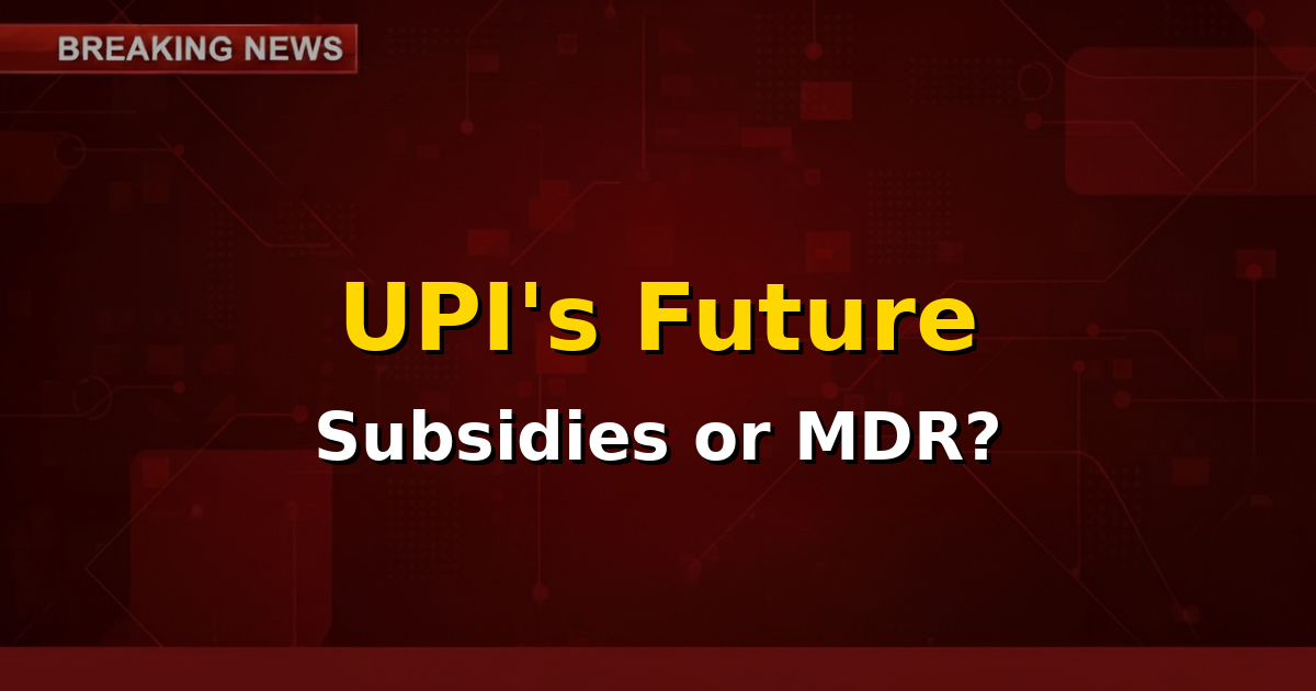 Illustration of various digital payment methods, including UPI, with an overlay of financial graphs and the Indian Parliament building, symbolizing the intersection of technology, finance, and government policy.