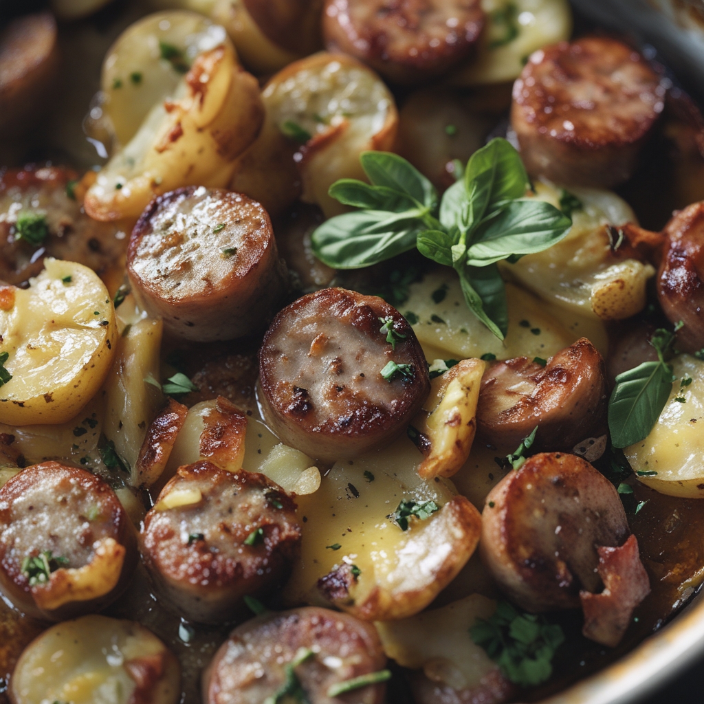 One-Pan Sausage and Potatoes Easy Weeknight Dinner