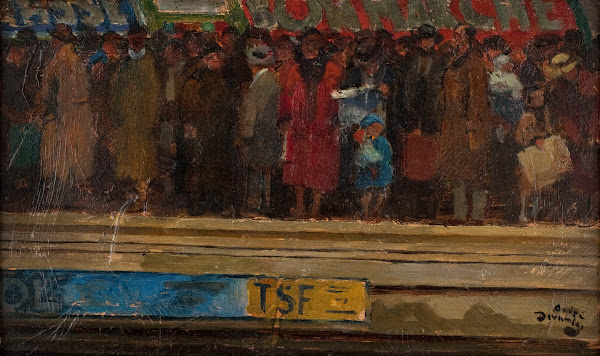 LHeure de pointe dans le métro 1920