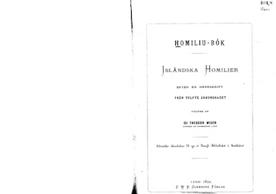 Icelandic Homily Book