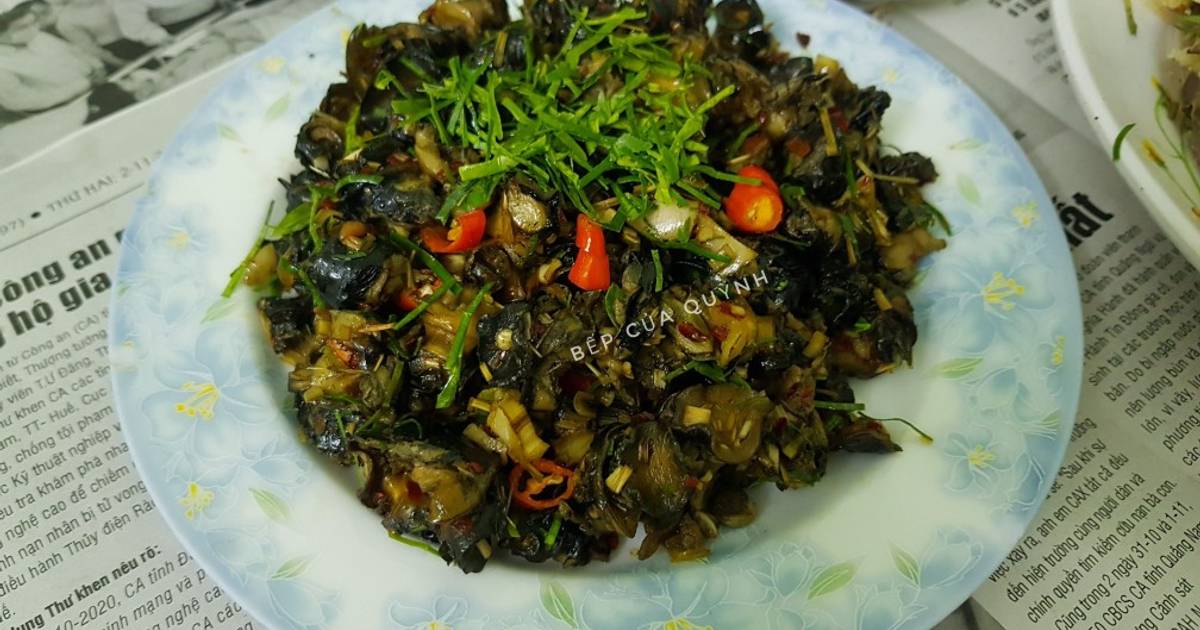 Ốc bươu xào sả ớt