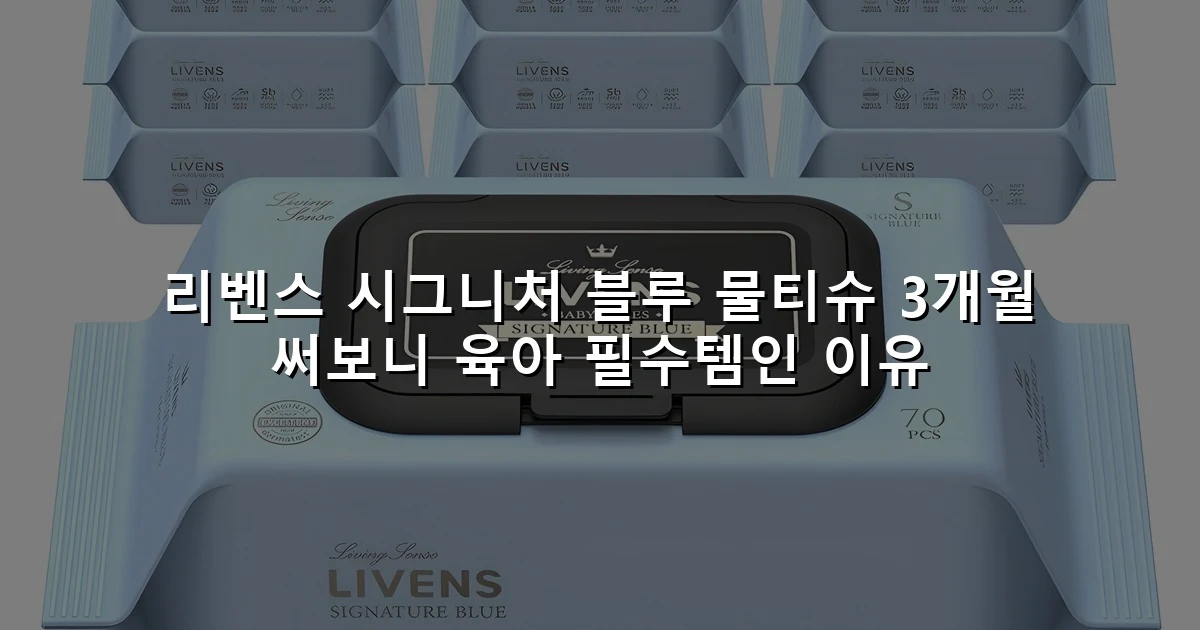리벤스 시그니처 블루 물티슈 3개월 써보니 육아 필수템인 이유